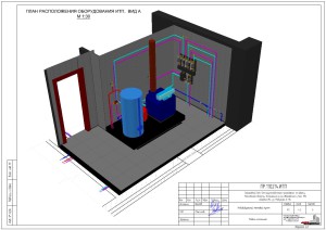 3D визуализация помещения ИТП